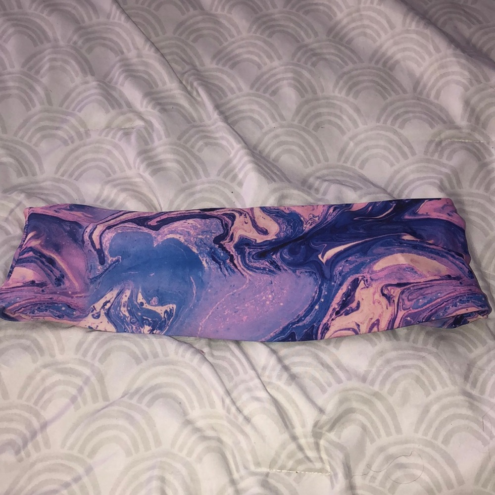 tye dye bando bikini top